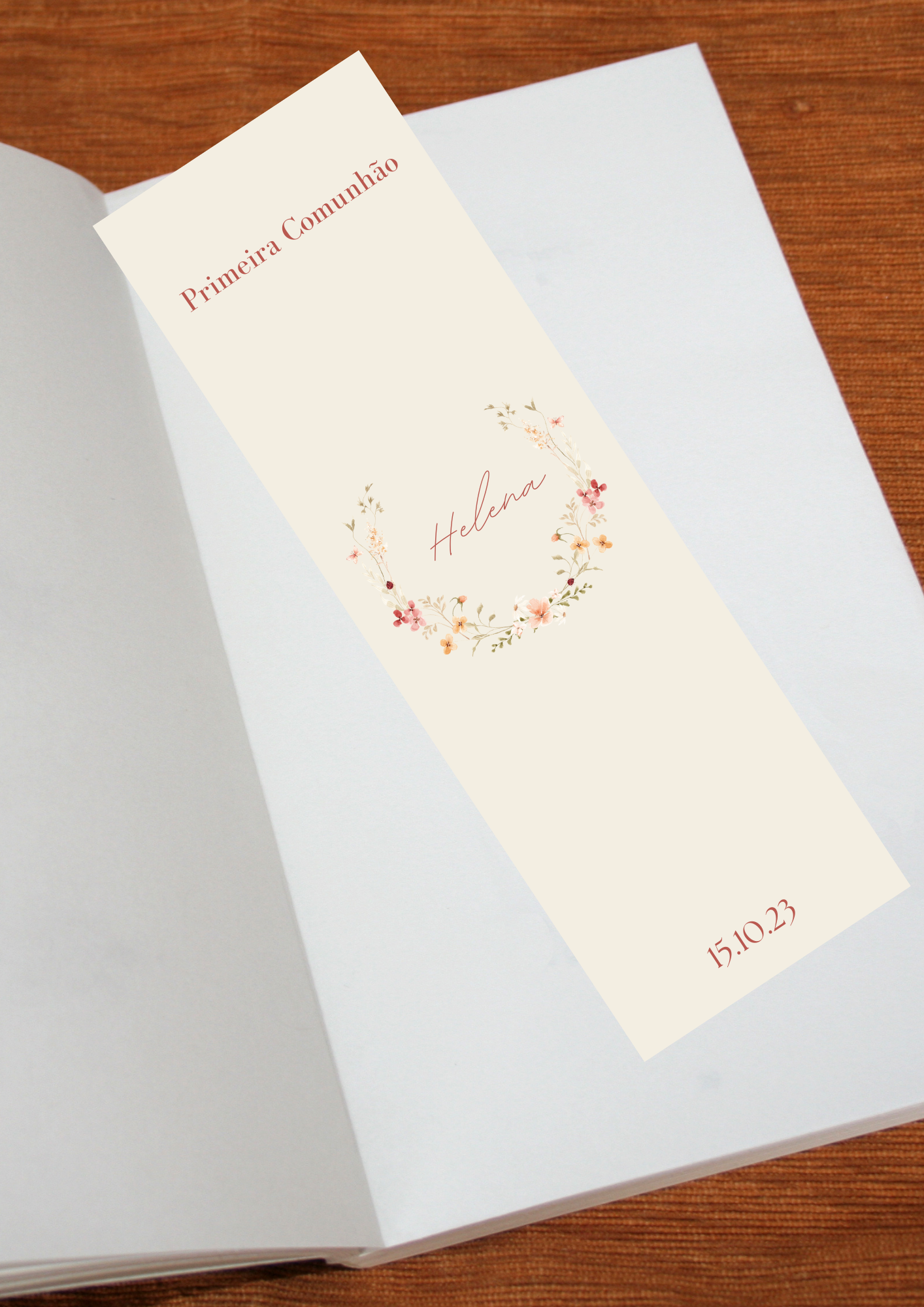 Marcador de Livro - Tema Vestido Branco 4