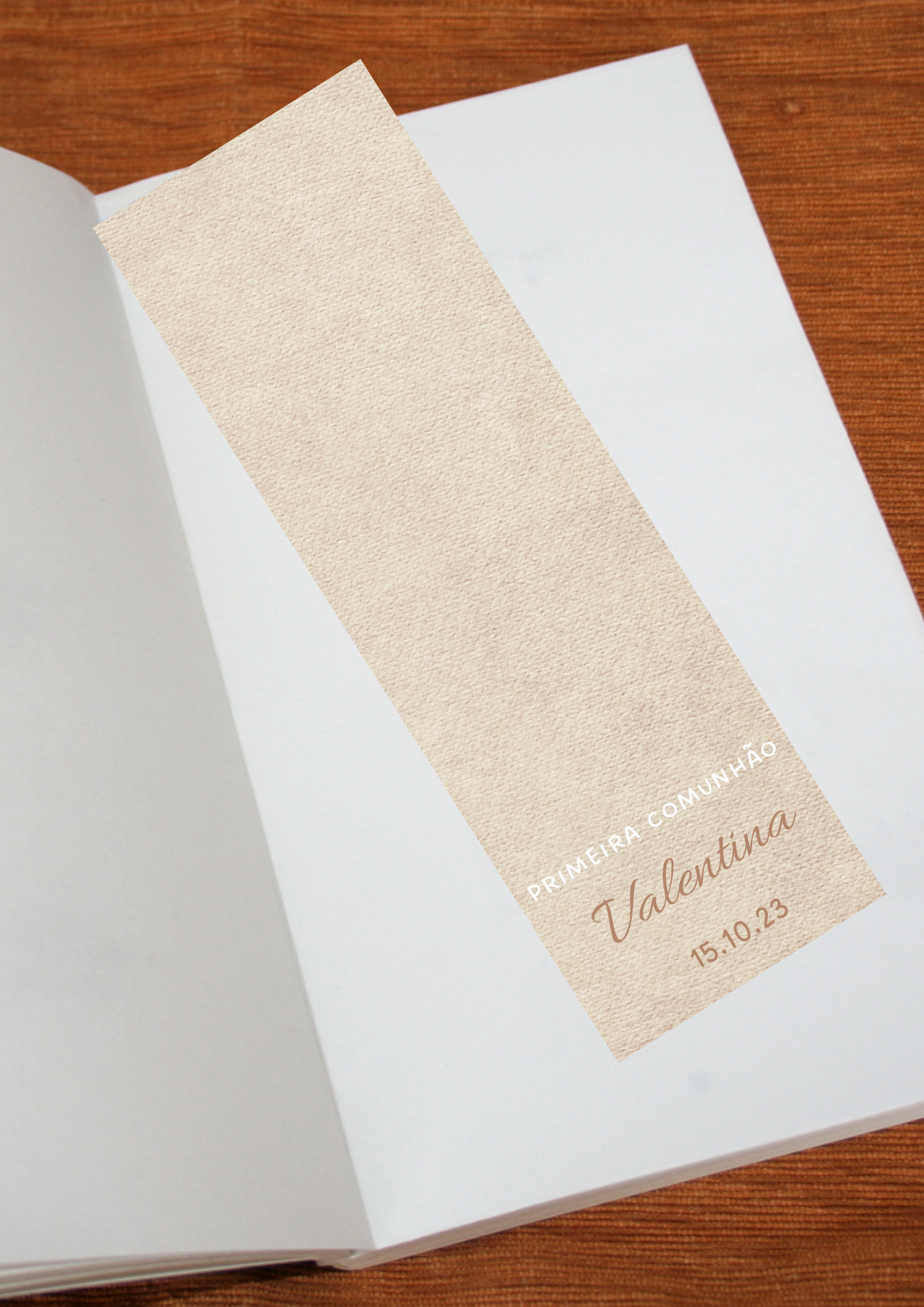 Marcador de Livro - Tema Vestido Branco 3
