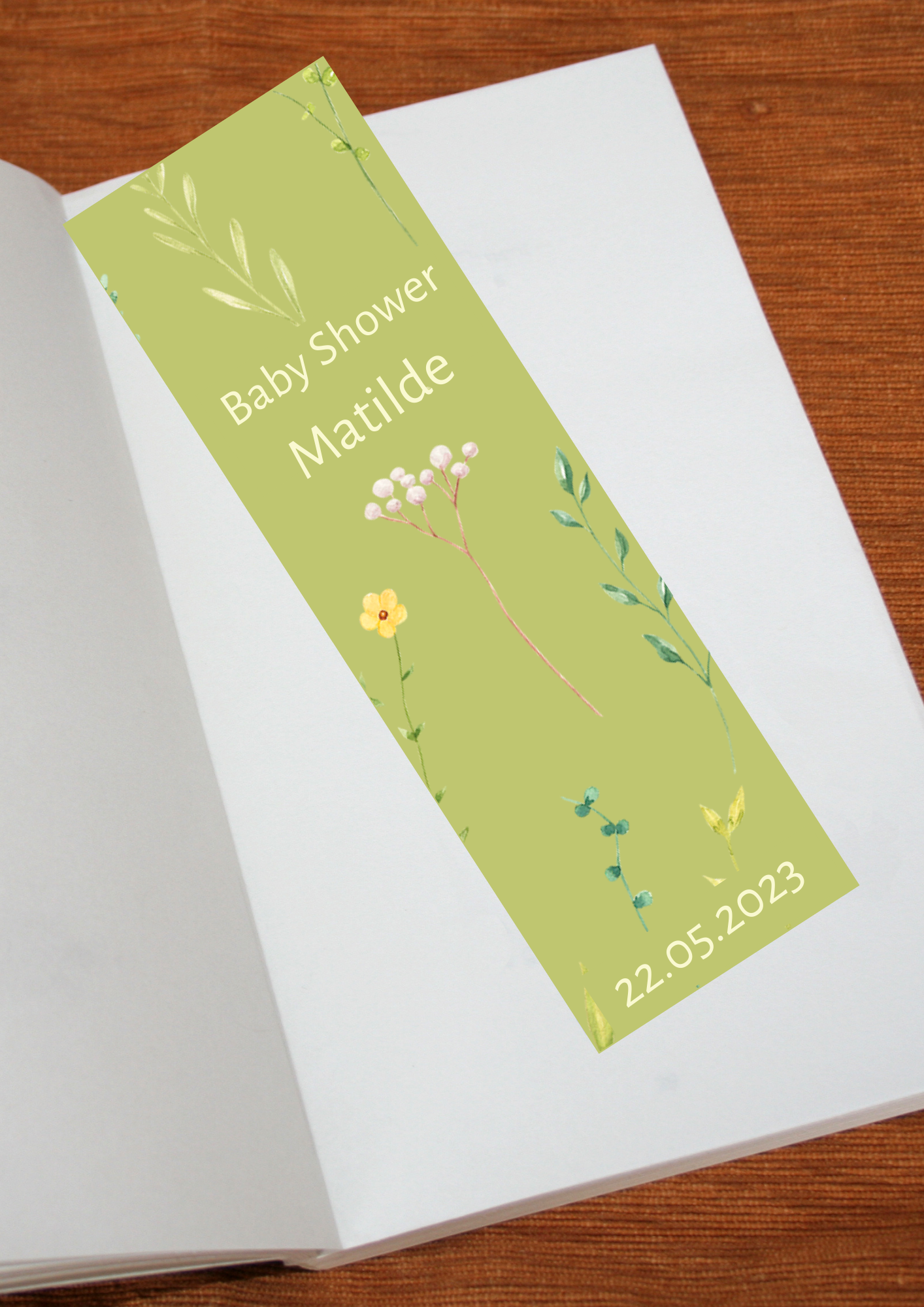 Marcador de Livro - Tema Florido