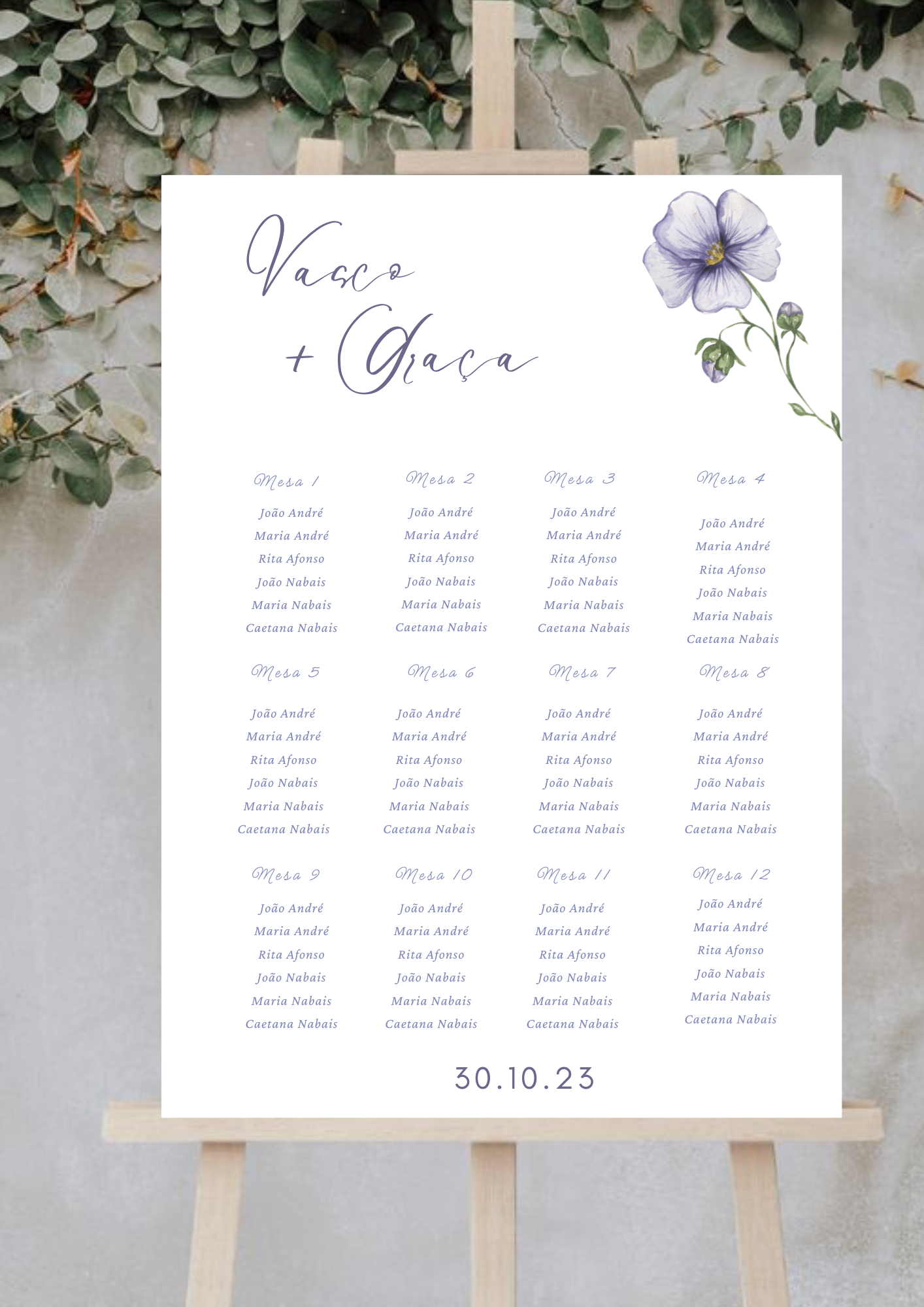 Placa de Lugares - Tema Violeta