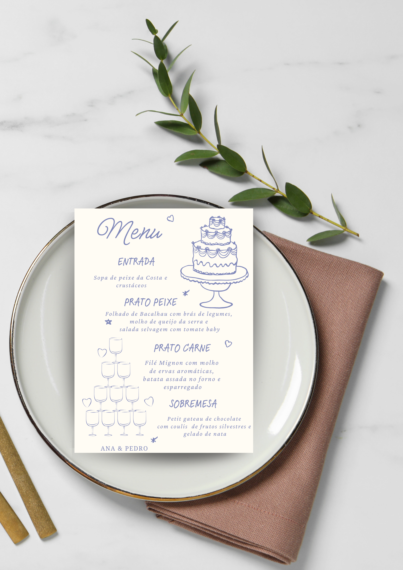Menu - Tema Ilustrado