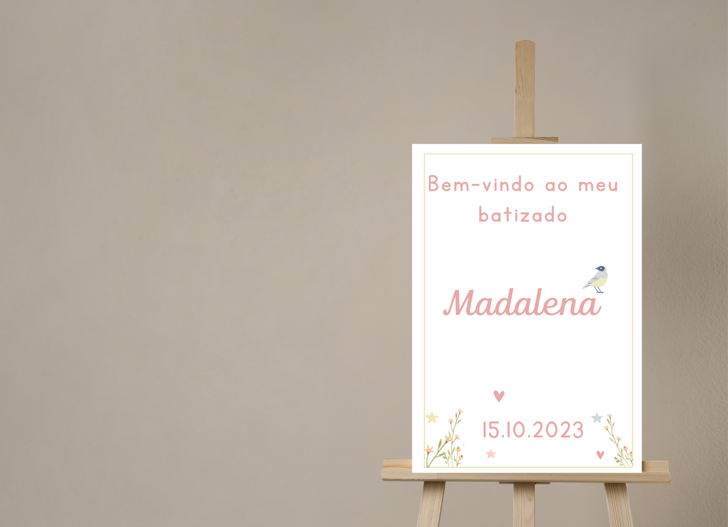Placa de Boas Vindas - Tema Pardal