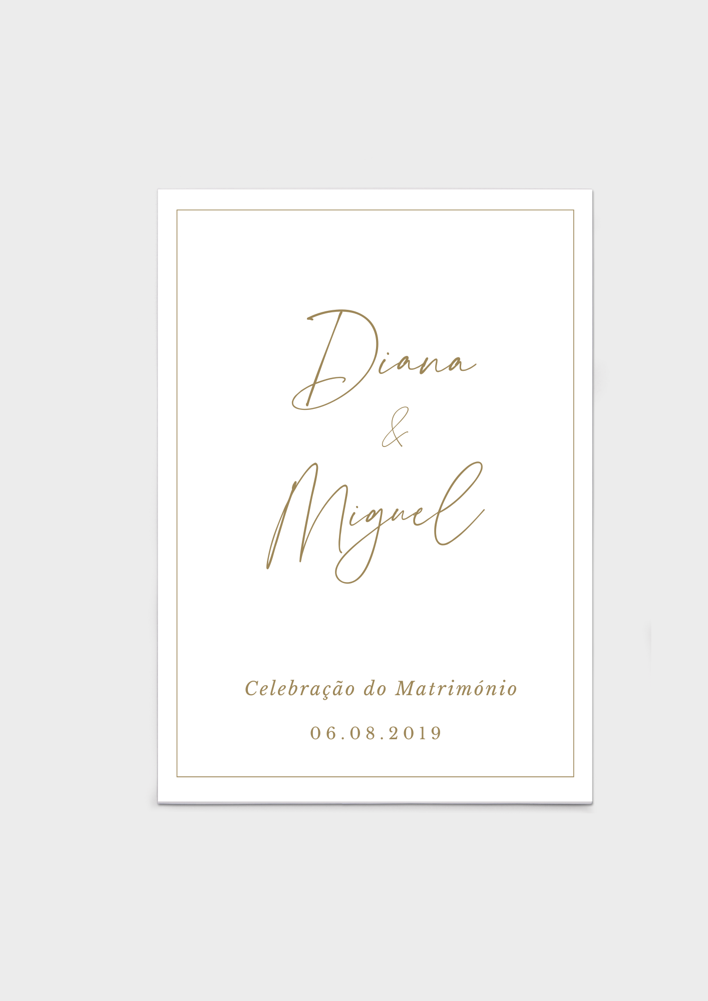 Missal de Casamento - Tema Ouro