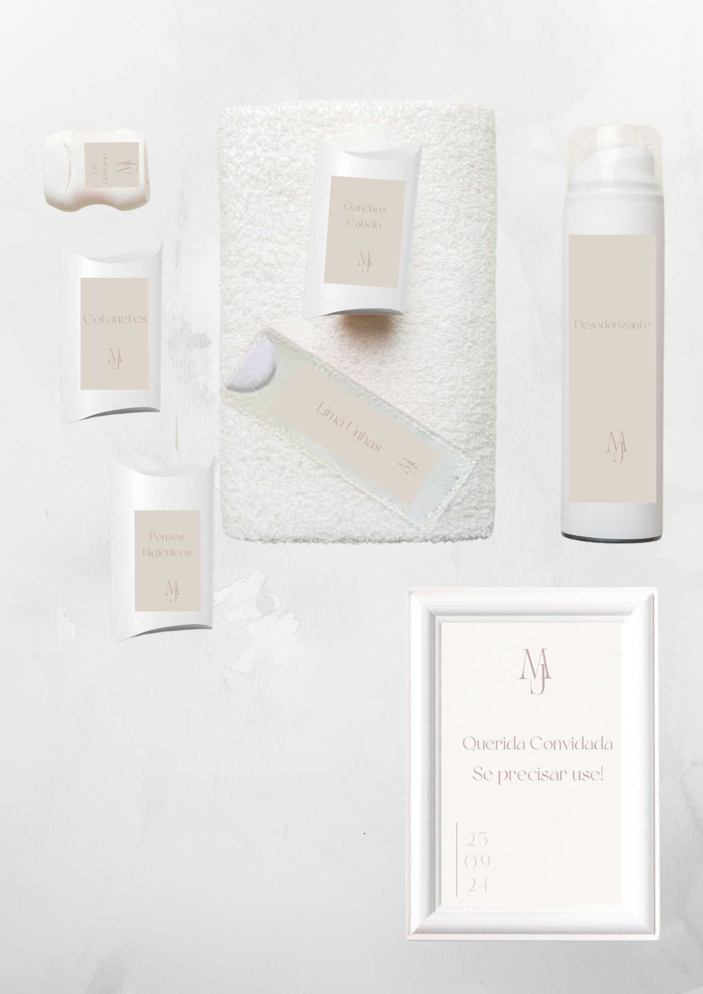 Kit Toilette - Tema Areia