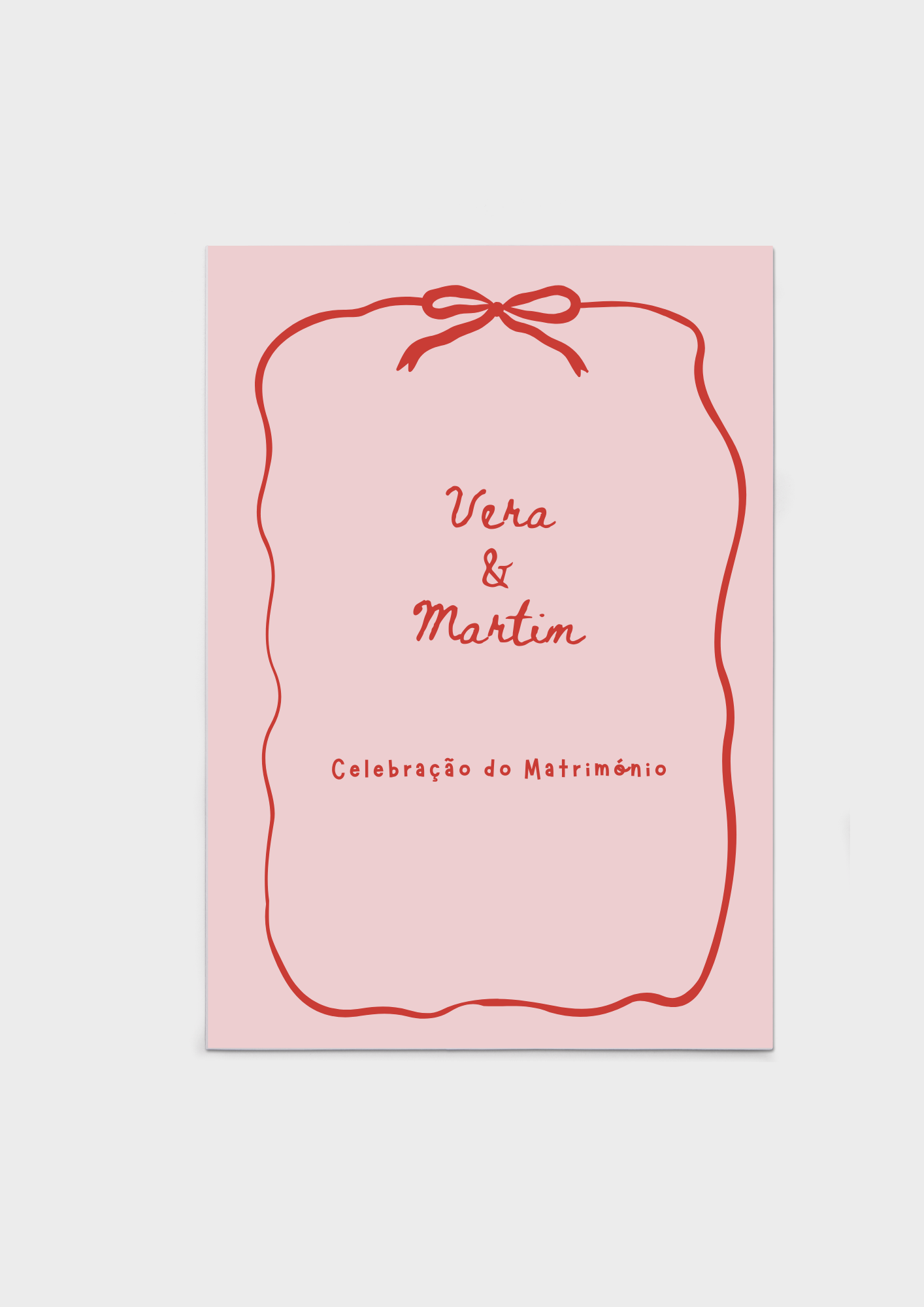 Missal de Casamento - Tema Laço Vermelho