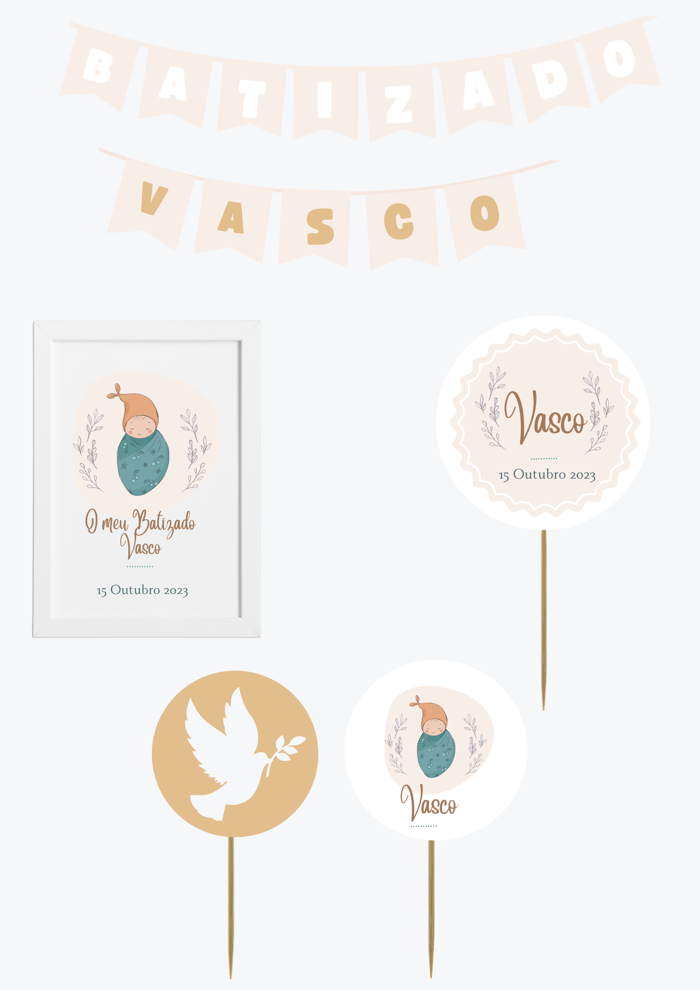Tema Cerejas Azuis | Kit S