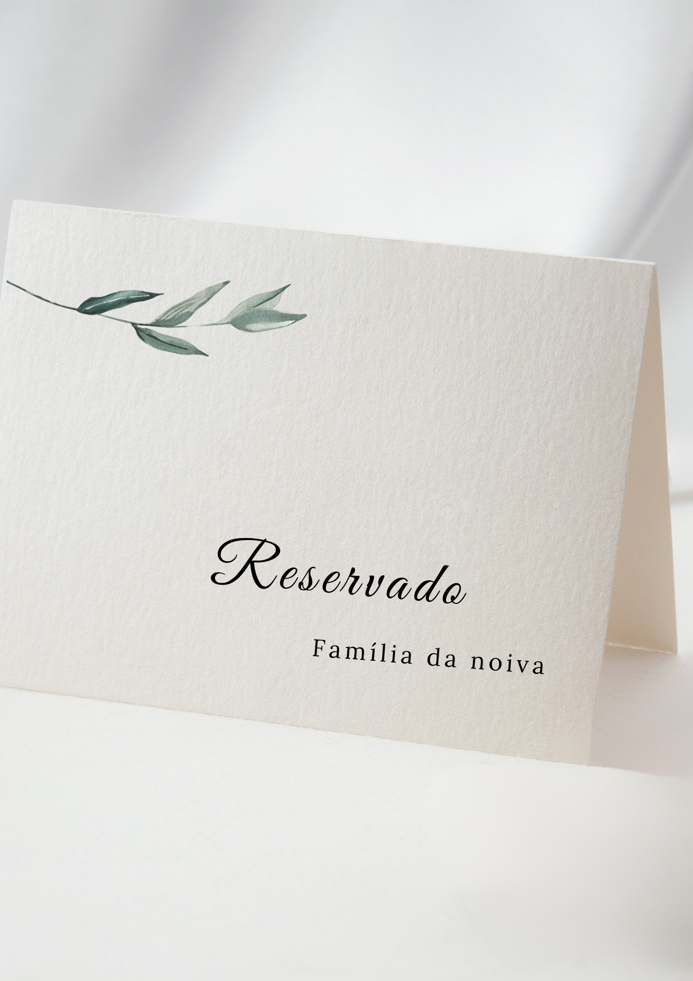 Etiqueta de Mesa - Tema Ramo
