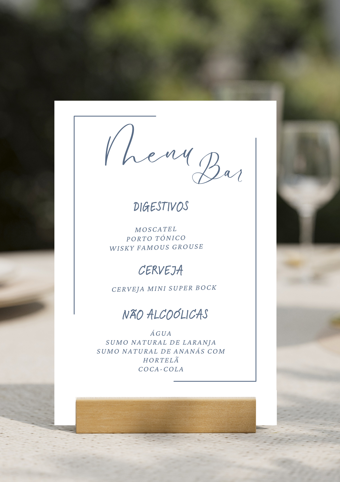 Menu de Bar - Tema Violeta