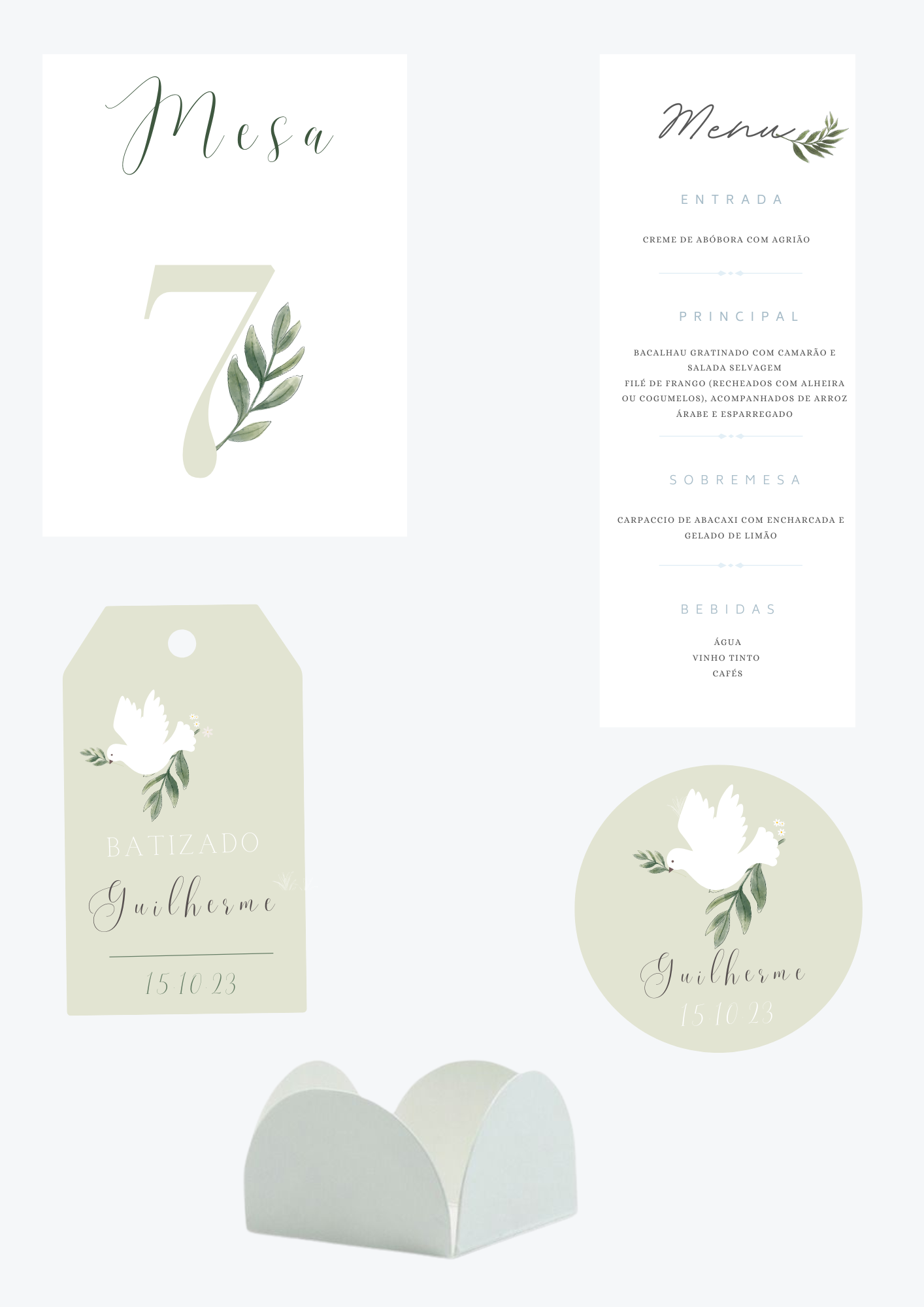 Tema Pomba Verde | Kit M