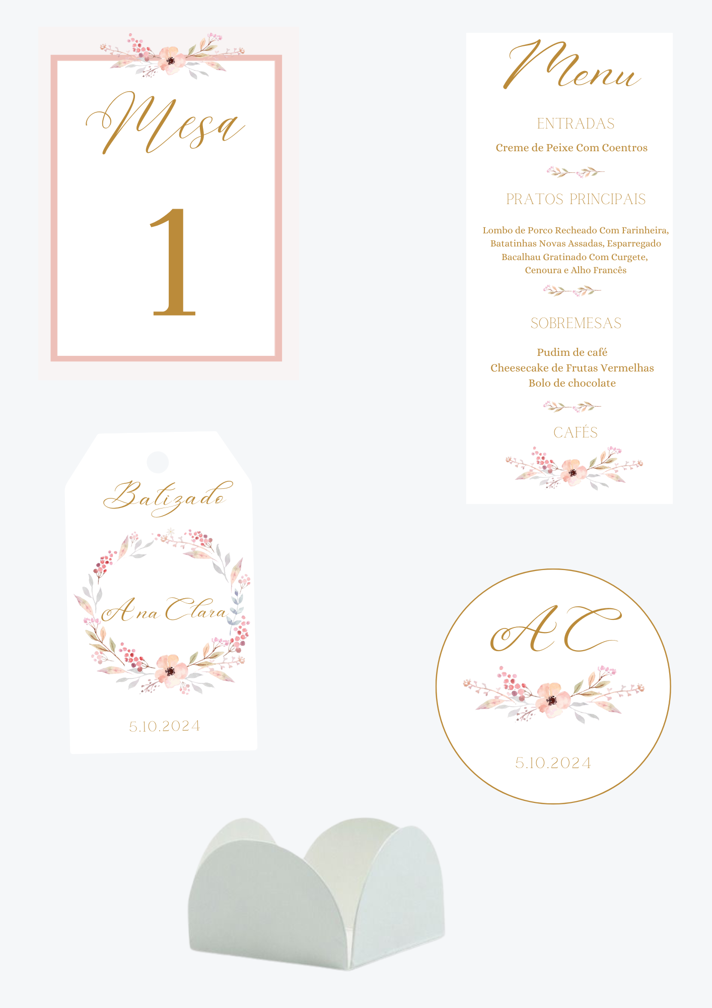 Tema Papoula Dourada | Kit M