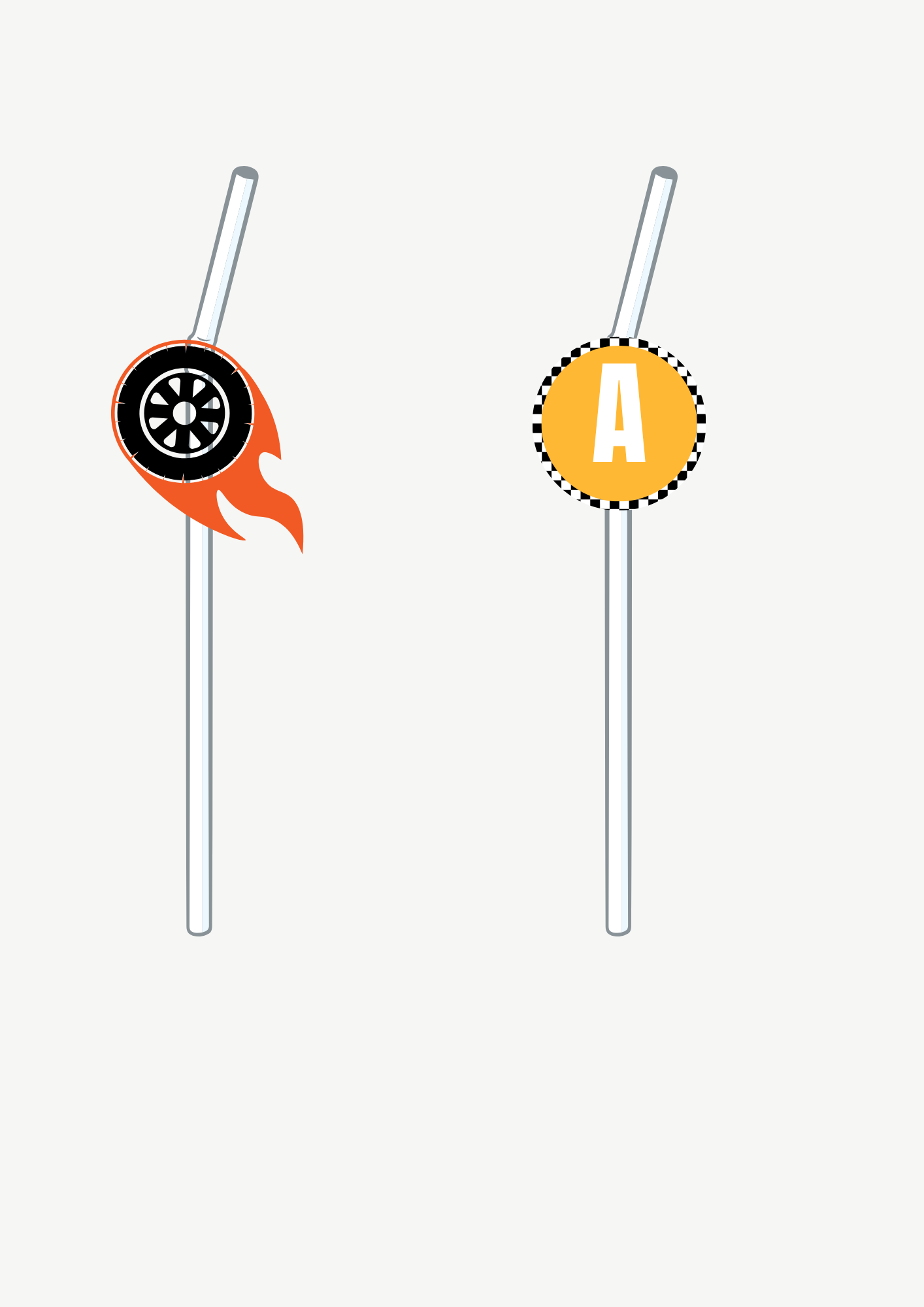 Topper de Palhinhas - Tema Carros