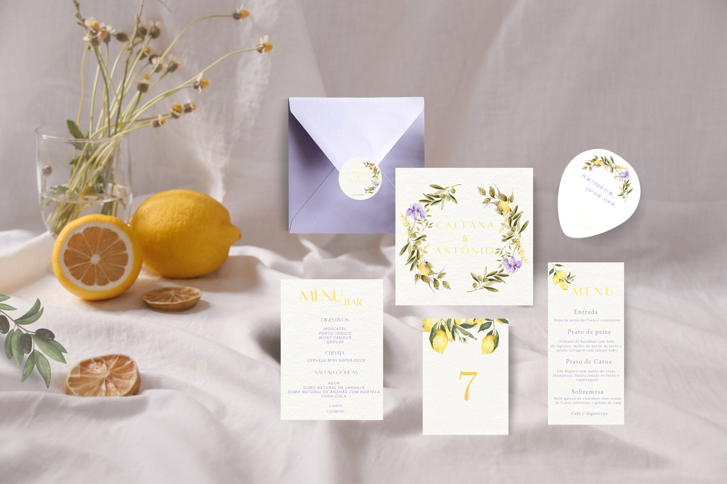 Tema Limões | Kit Casamento
