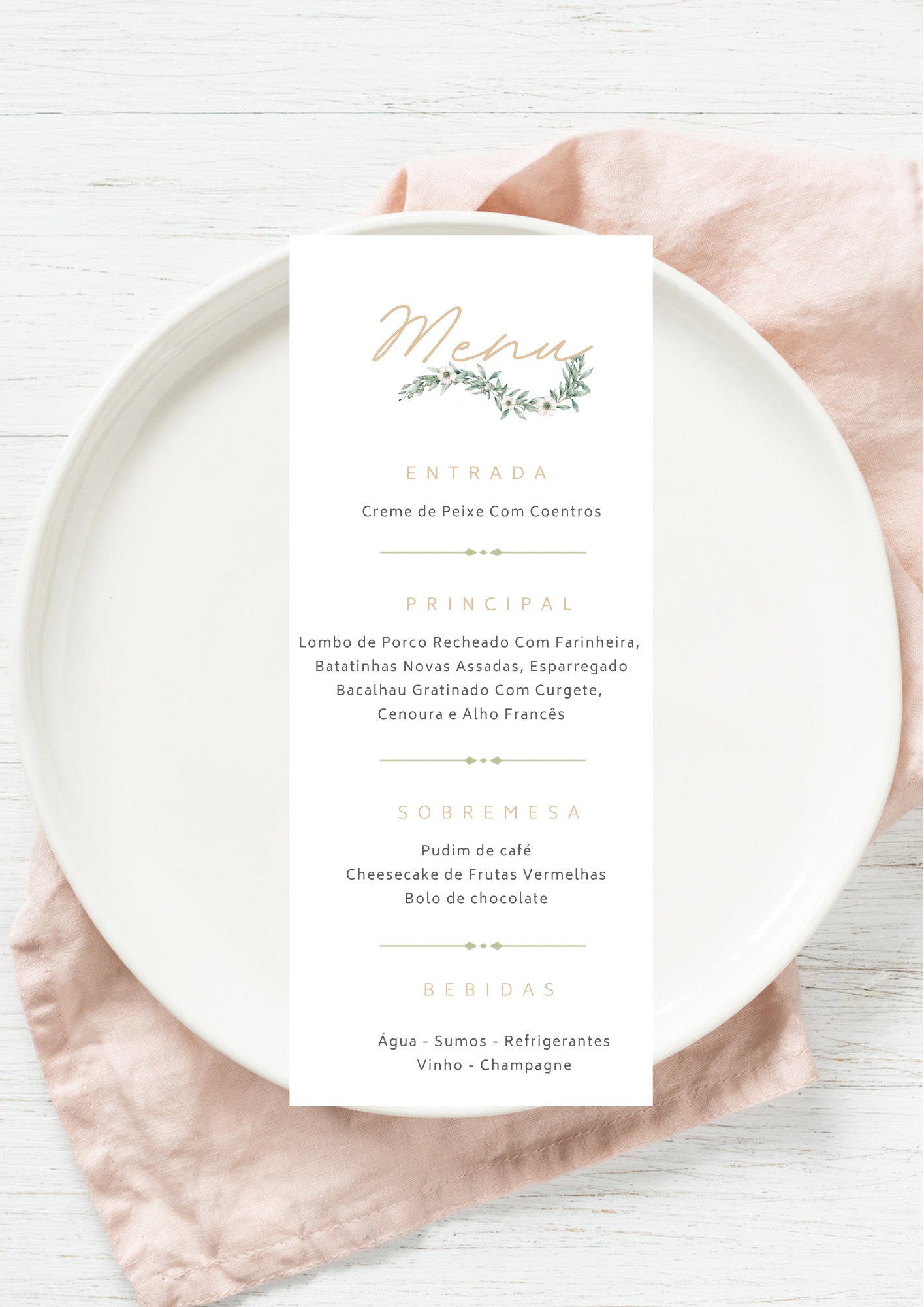 Menu - Tema Prado
