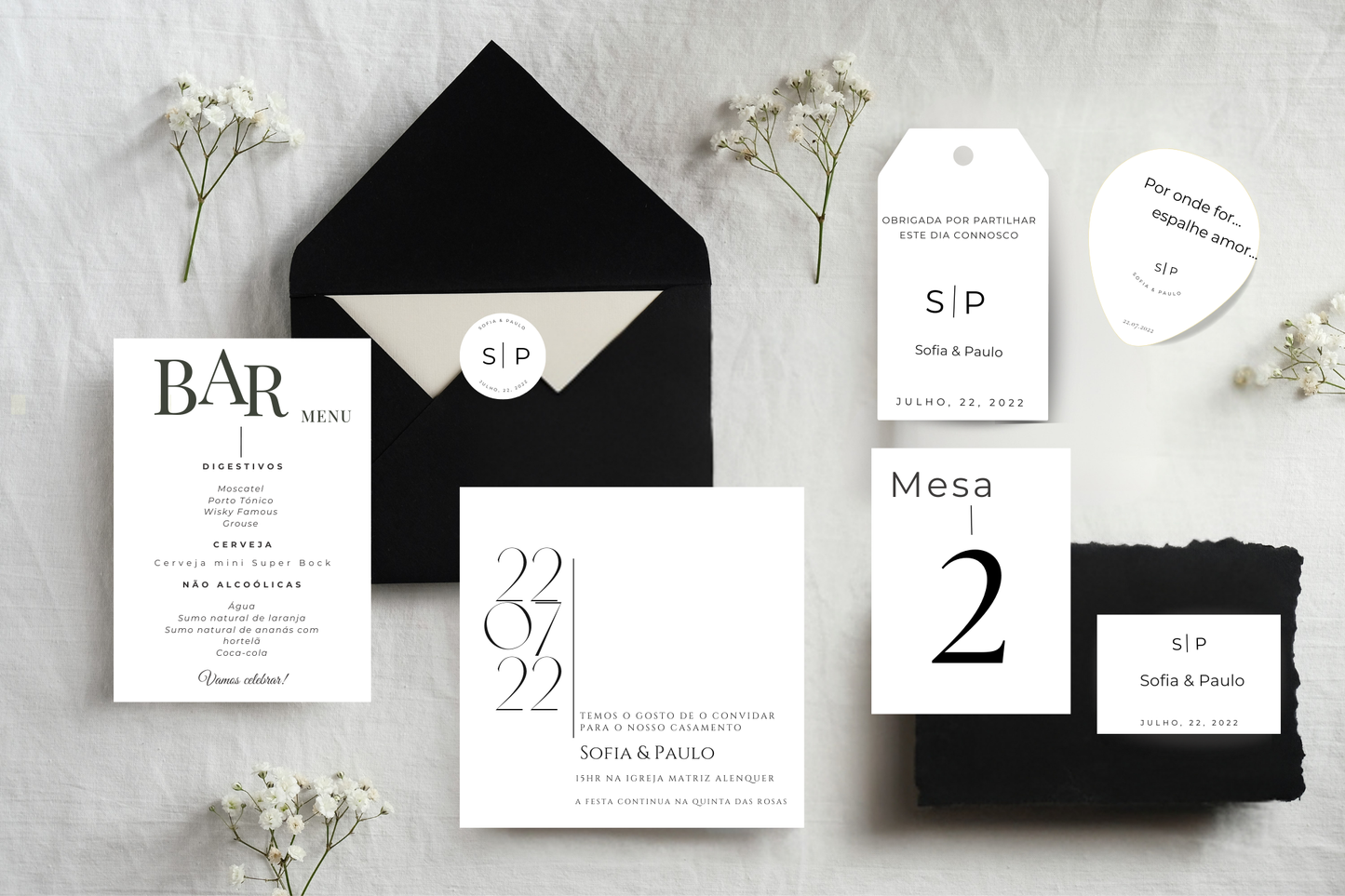 Tema Serifa | Kit Casamento