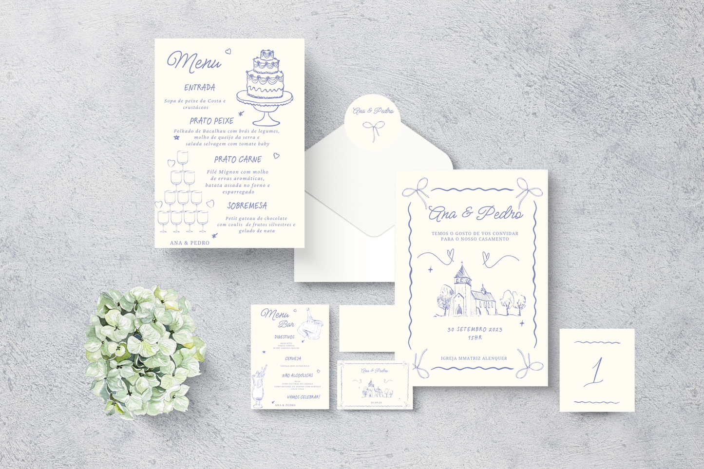 Tema Ilustrado | Kit Casamento