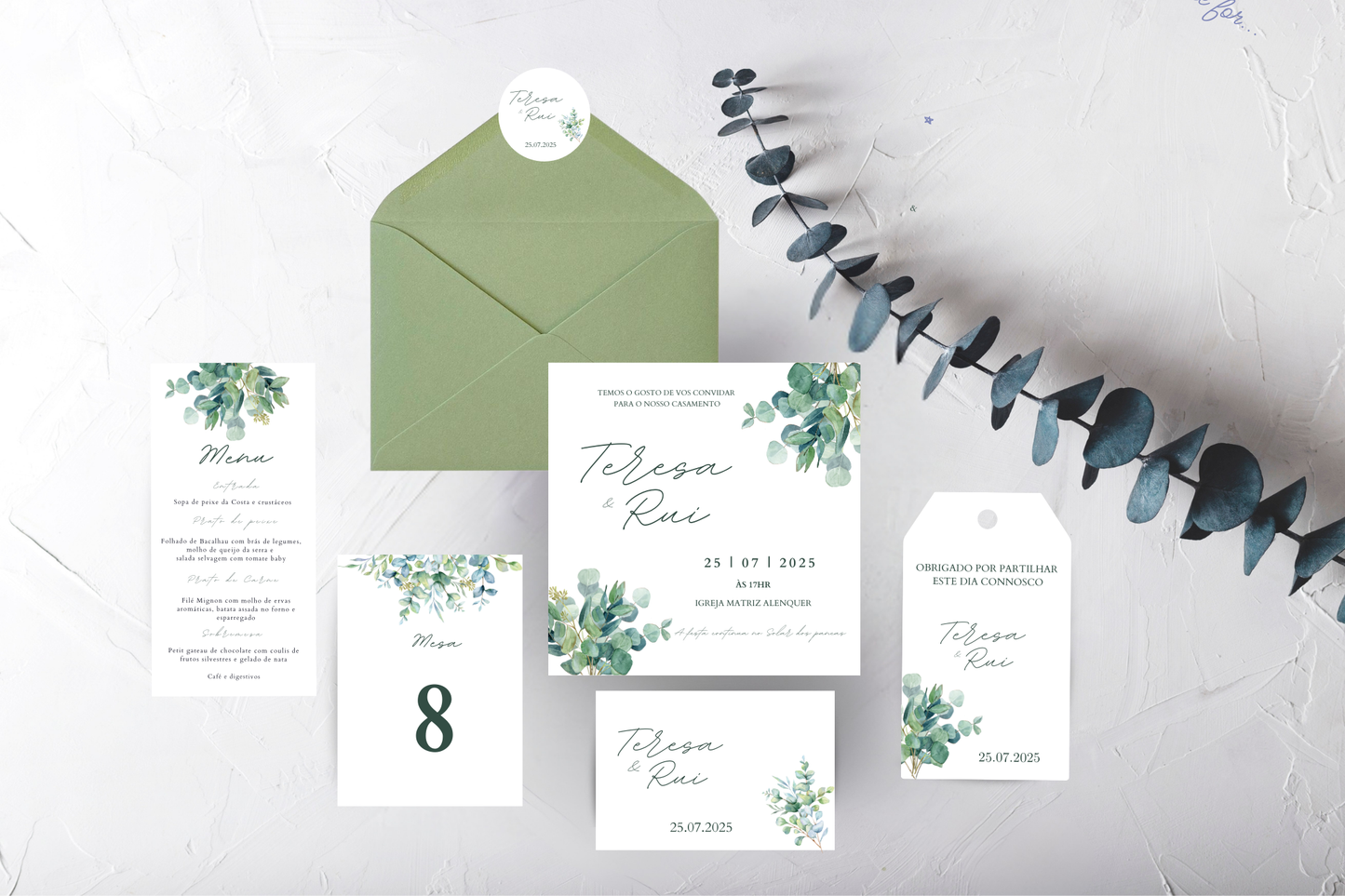 Tema Ramo de Corações | Kit Casamento