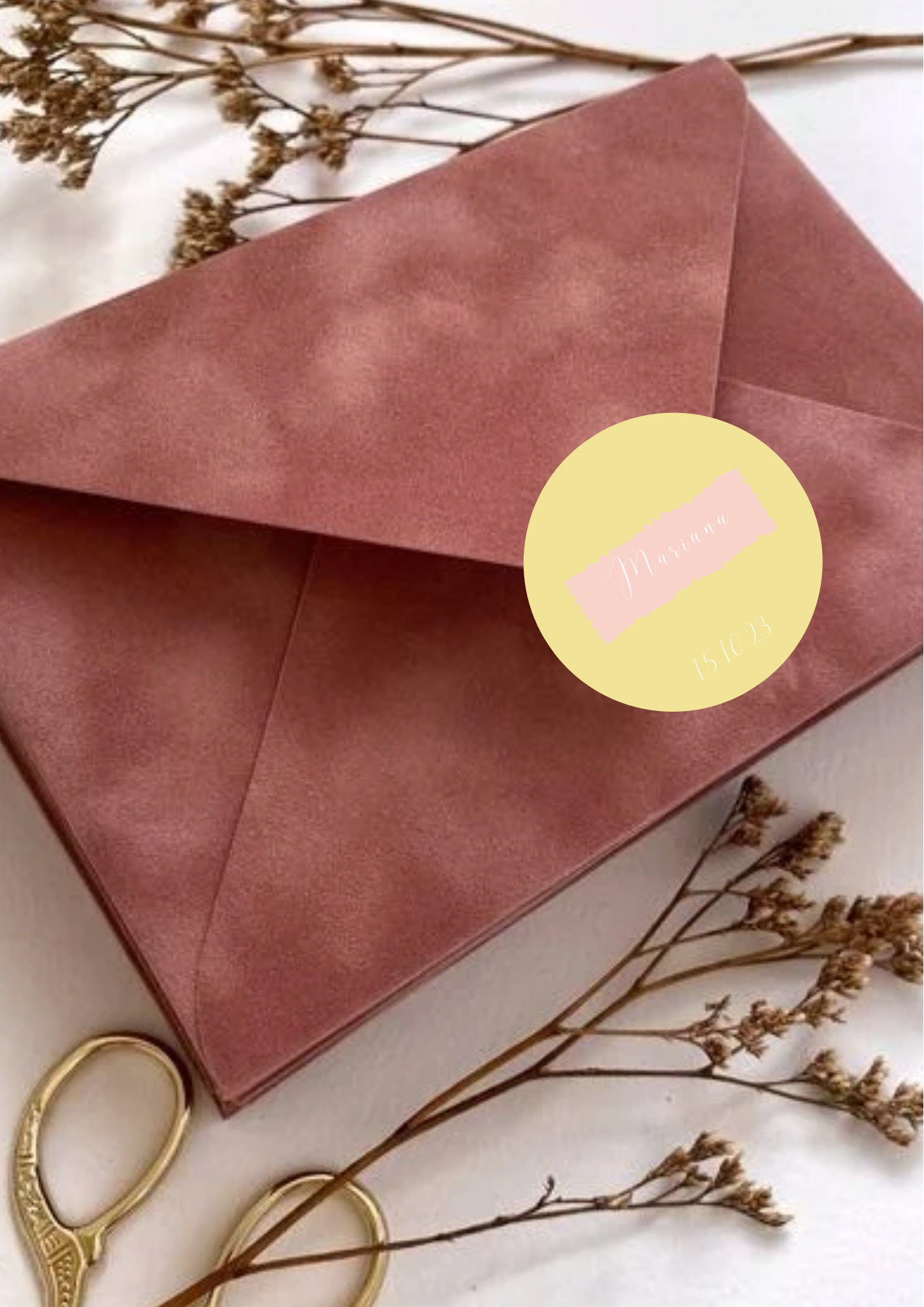 Etiqueta Redonda Pequena - Tema Florescer