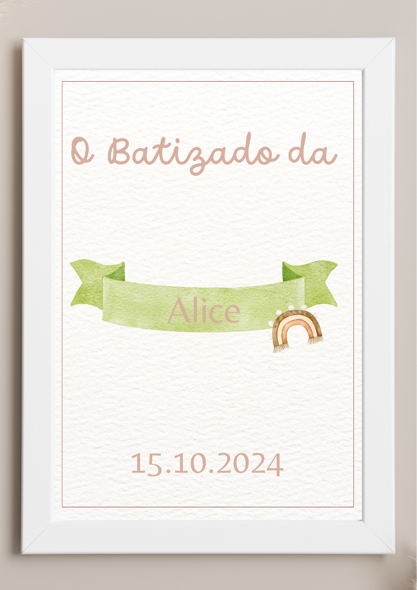 Poster de Mesa de Bolo - Tema Vestido