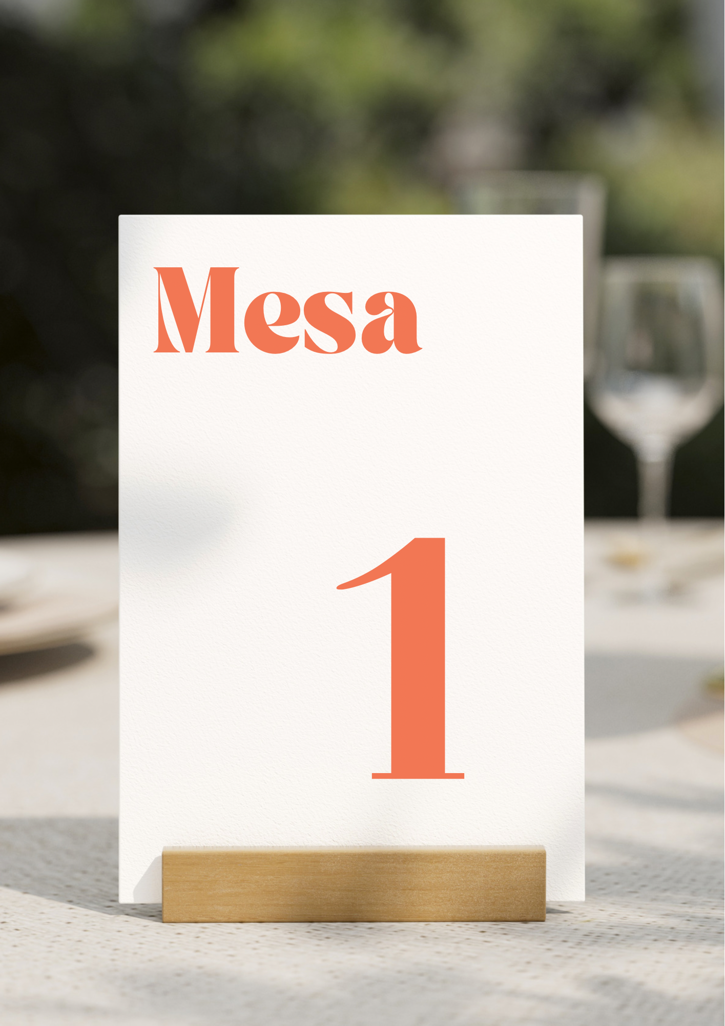 Marcador de Mesa - Tema Riscas Azuis