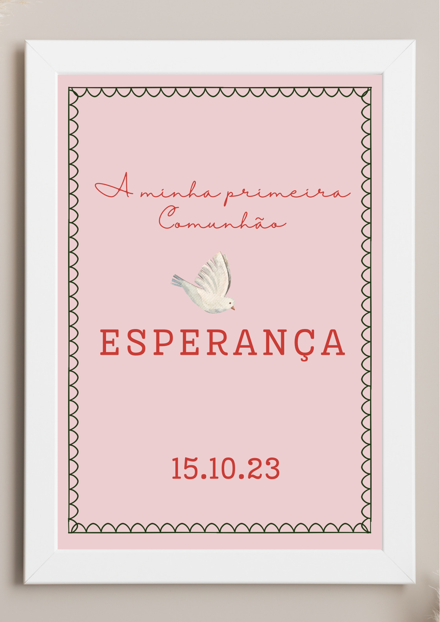 Poster de Mesa de Bolo - Tema Postal