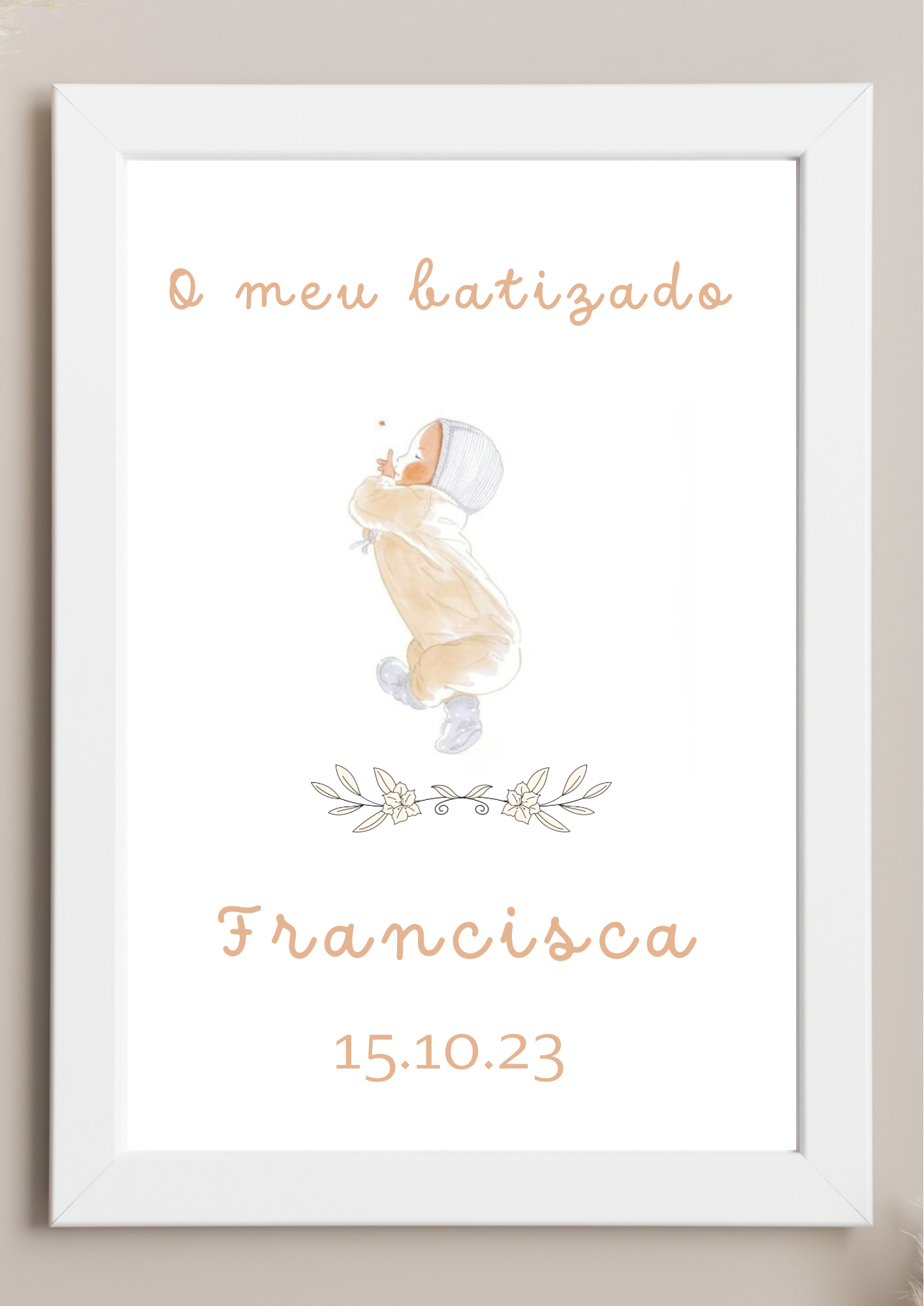 Poster de Mesa de Bolo - Tema Bebé