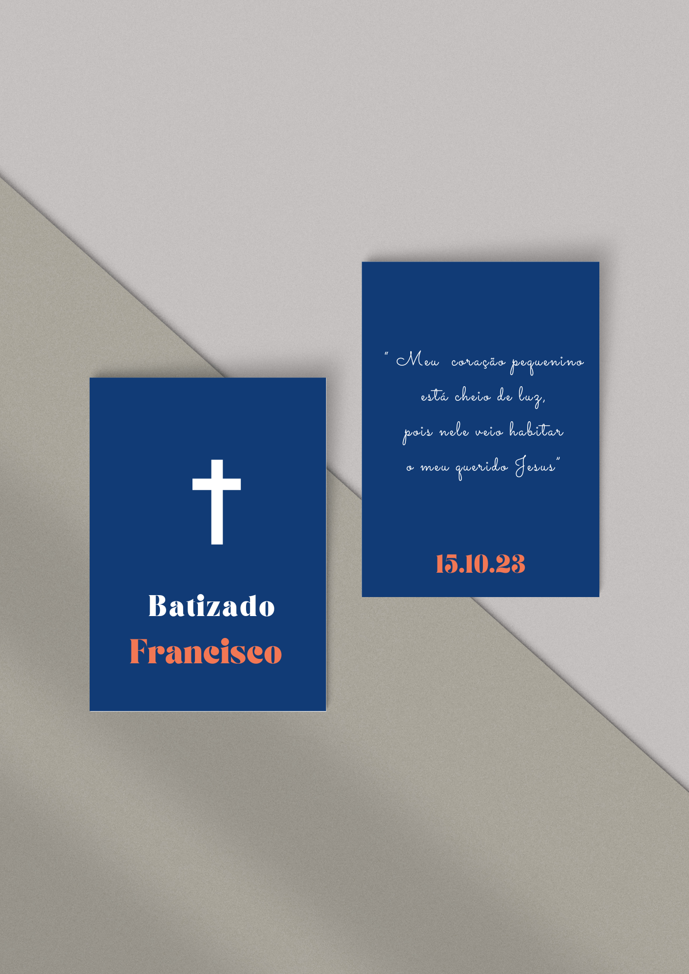 Pagela dos Santinhos - Tema Riscas Azuis