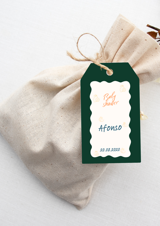 Cartão de Agradecimento - Tema Frutas