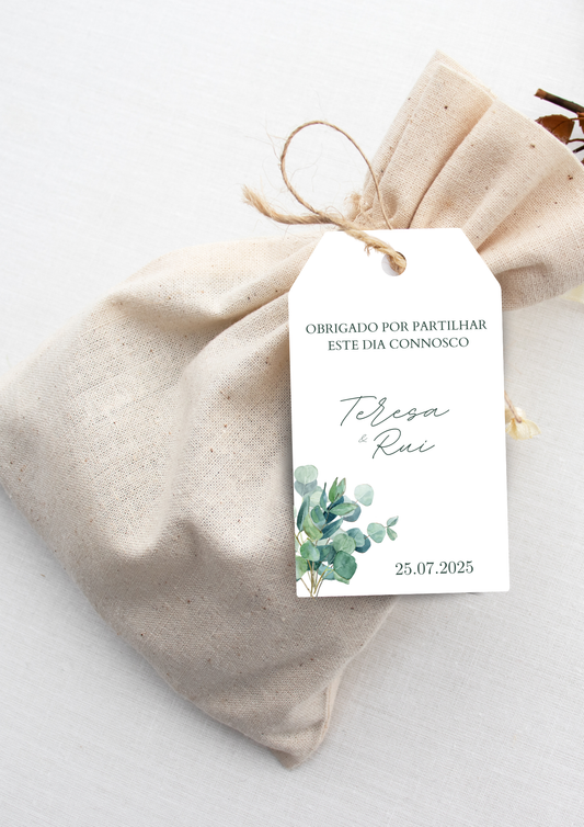 Cartão de Agradecimento - Tema Ramo de Corações