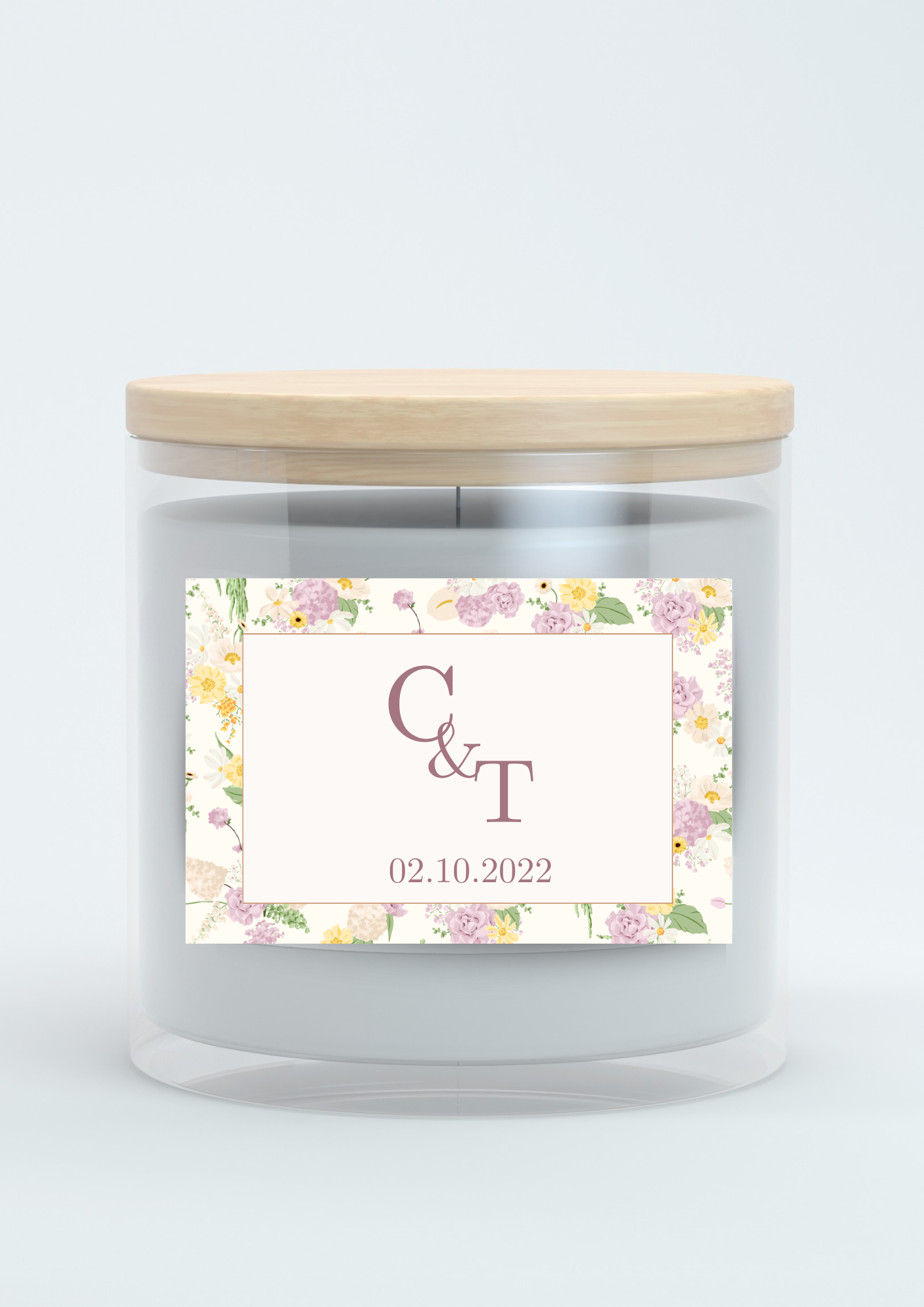 Etiqueta Retangular - Tema Floral