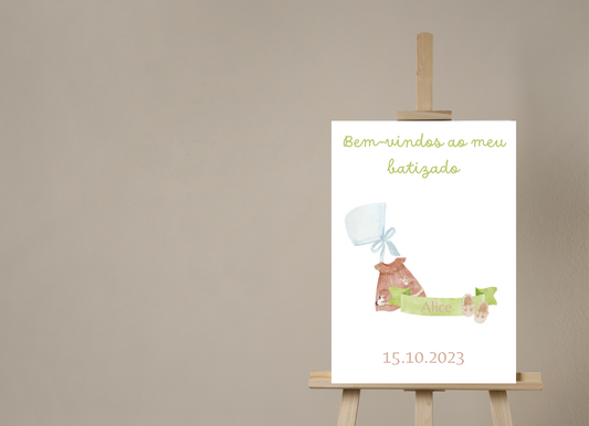 Placa de Boas Vindas - Tema Vestido
