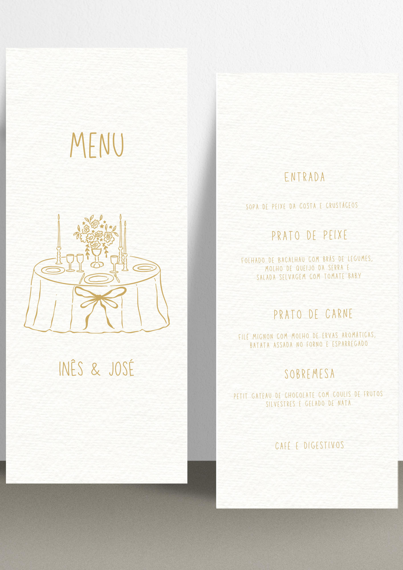 Menu - Tema Silhueta Amarela