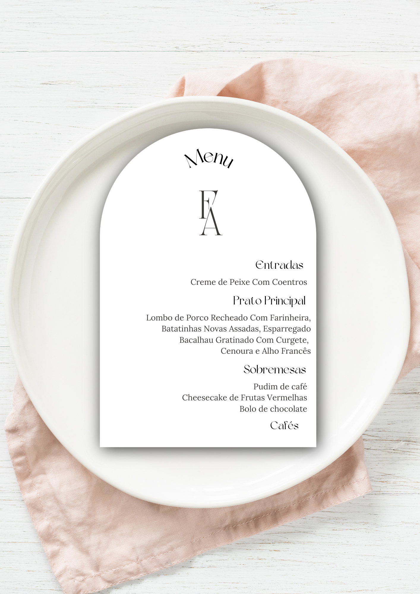 Menu - Tema Arco