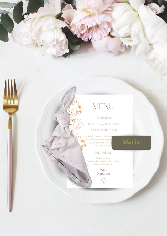 Menu - Tema Primavera