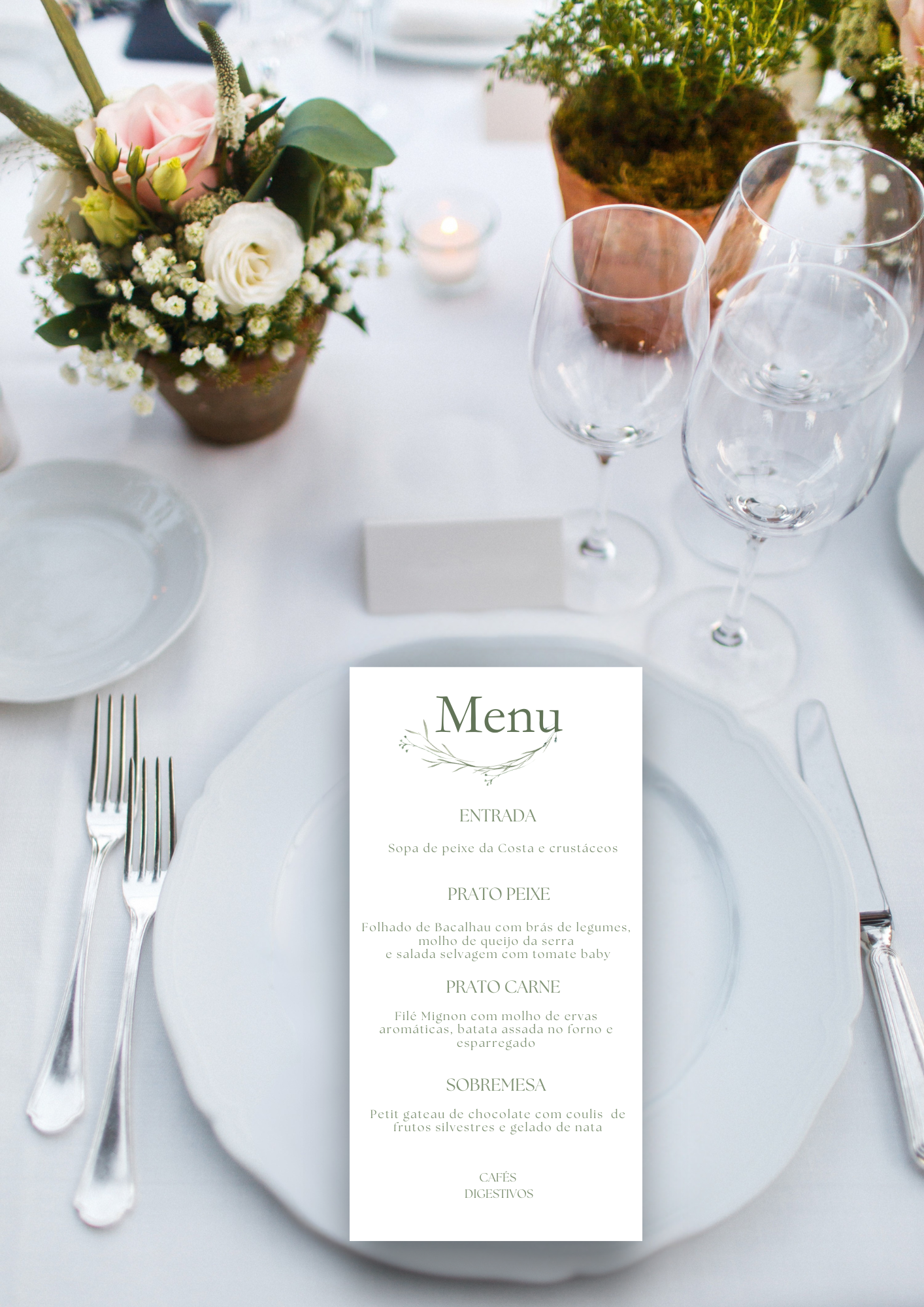 Menu - Tema Coroa Verde