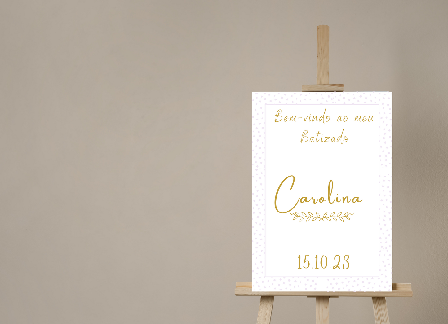 Placa de Boas Vindas - Tema Ouro Rosa