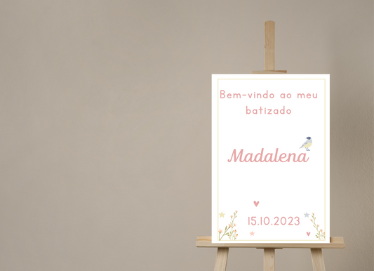 Placa de Boas Vindas - Tema Pardal
