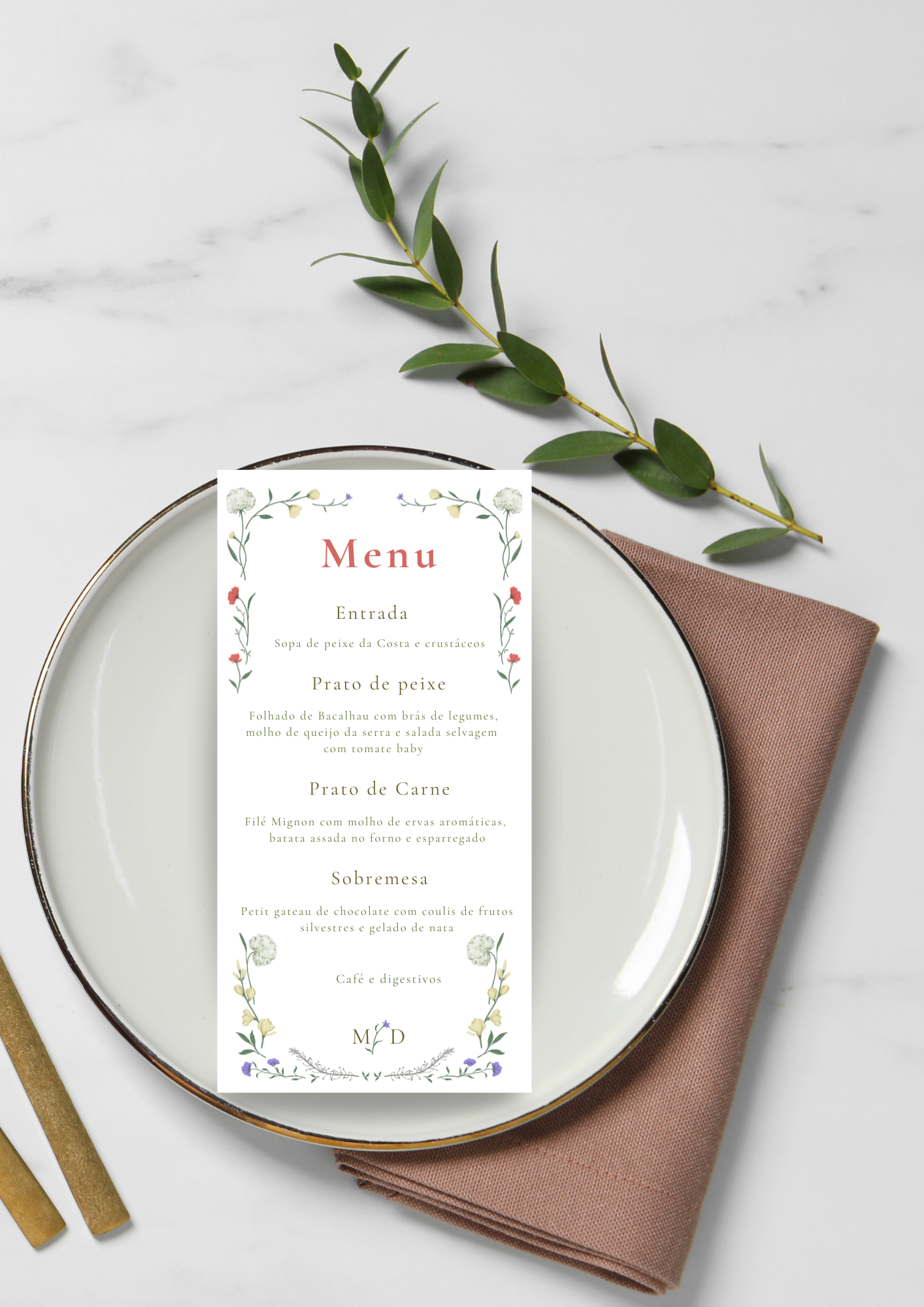 Menu - Tema Papoilas