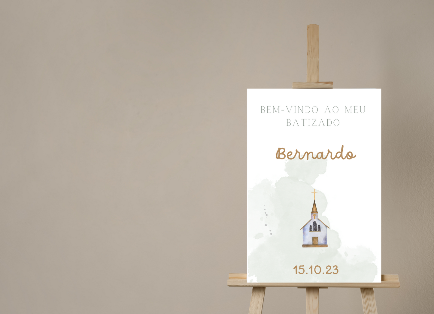 Placa de Boas Vindas - Tema Igreja
