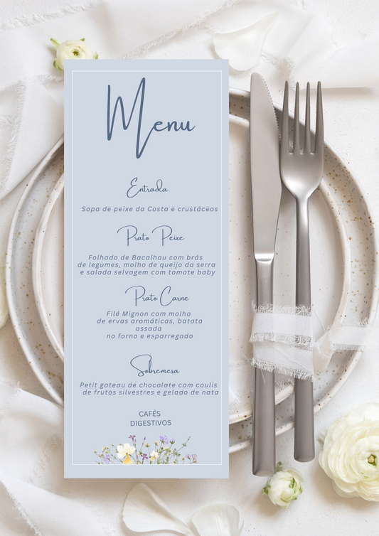 Menu - Tema Campestre