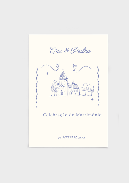 Missal de Casamento - Tema Ilustrado
