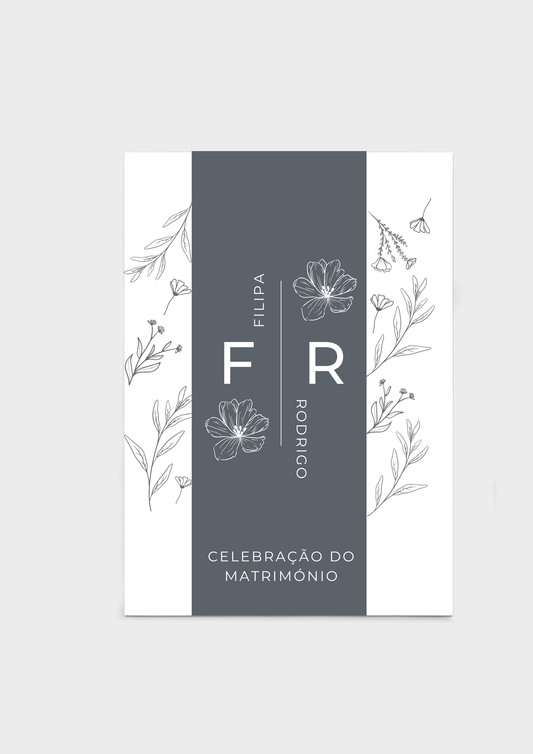 Missal de Casamento - Tema Cinza