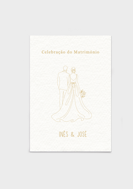 Missal de Casamento - Tema Silhueta Amarela