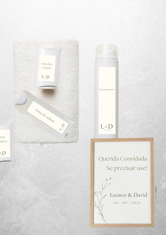 Kit Toilette - Tema Coroa Verde