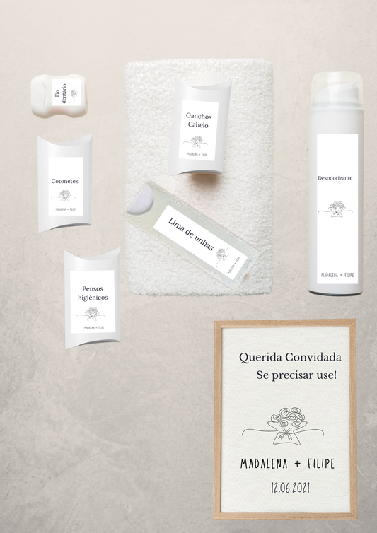 Kit Toilette - Tema Silhueta Preta