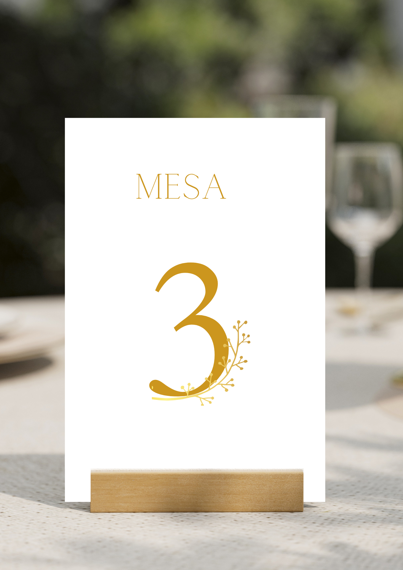 Marcador de Mesa - Tema Pomba Branca e Rosa