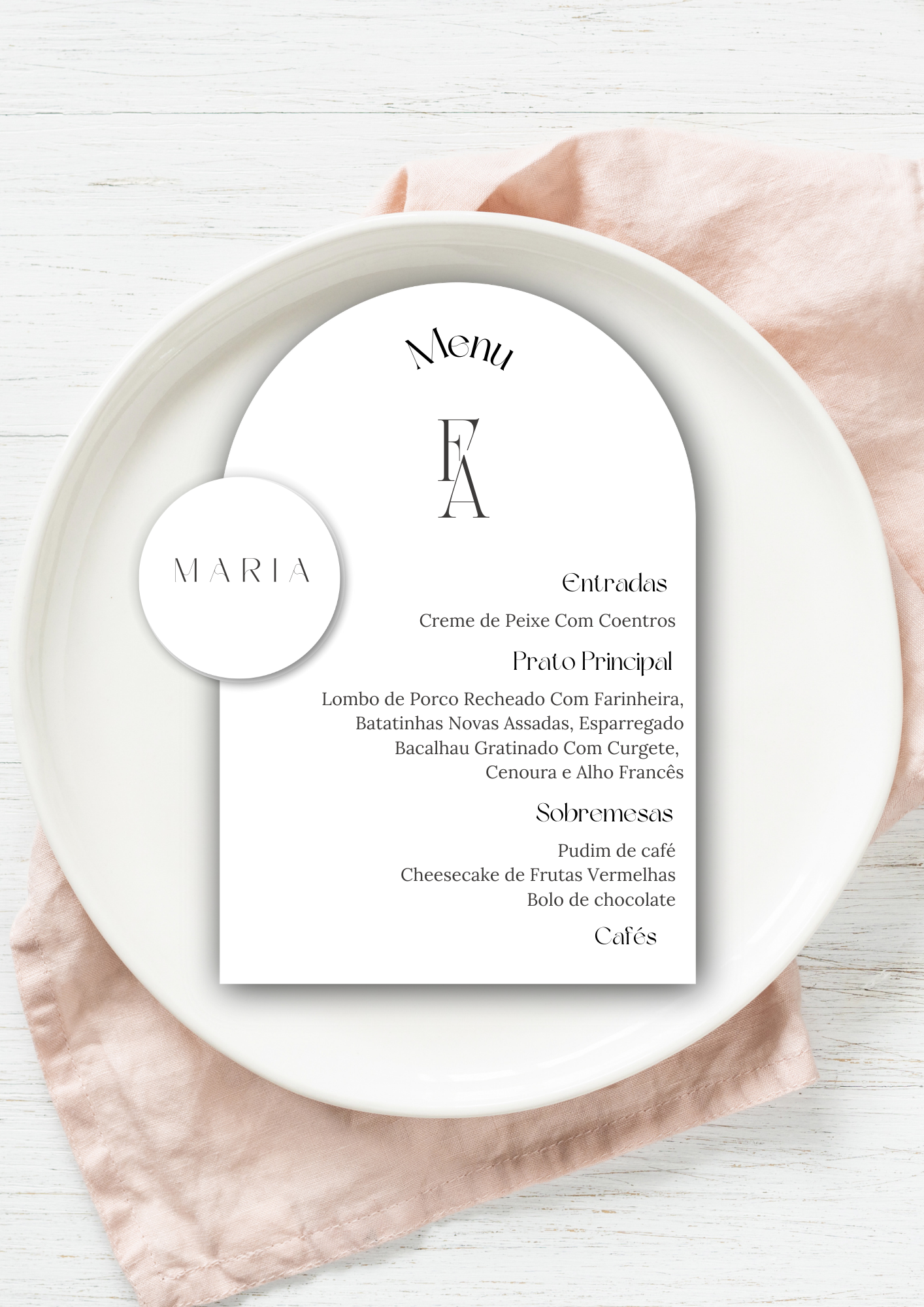 Menu - Tema Arco