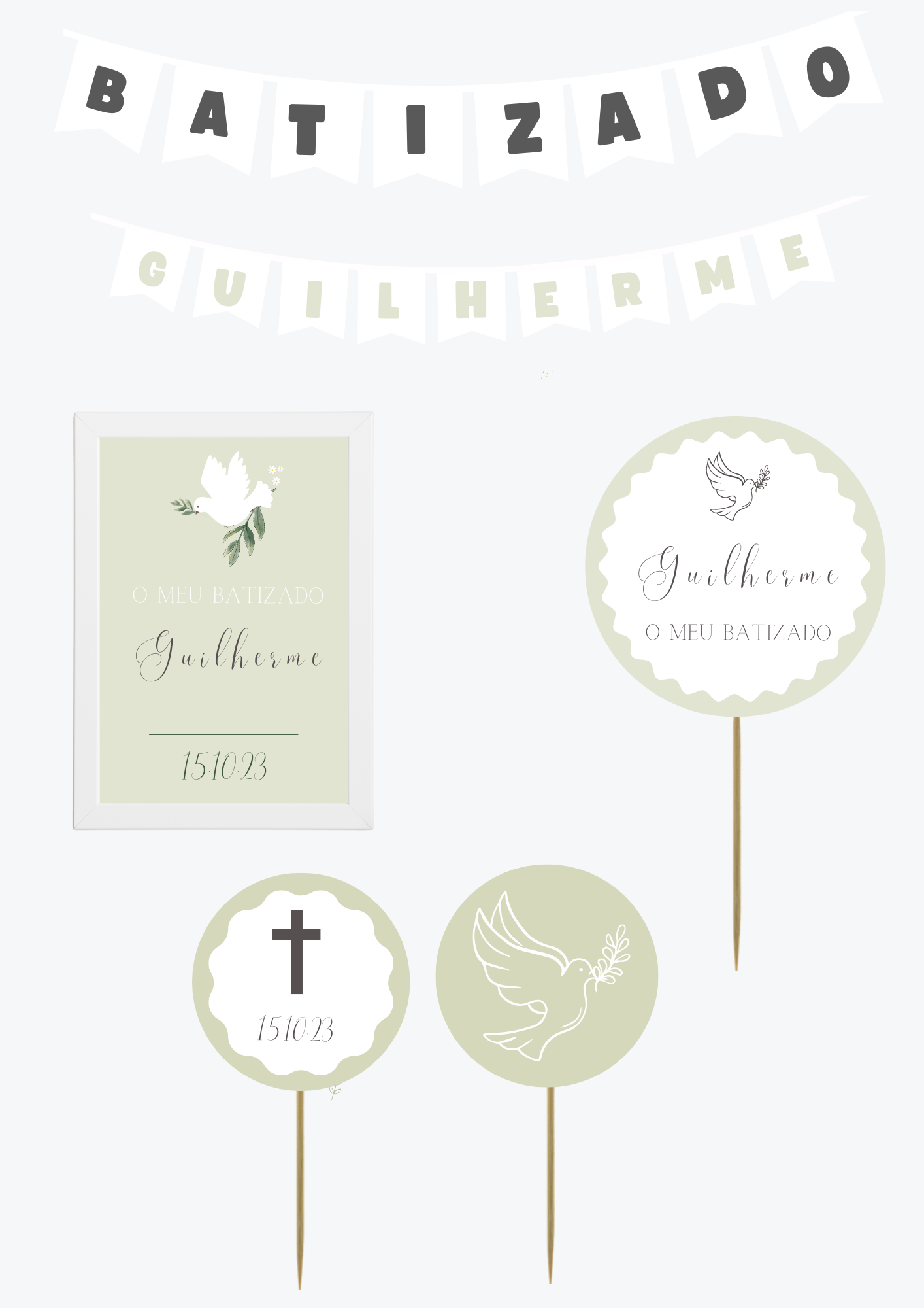 Tema Pomba Verde | Kit S