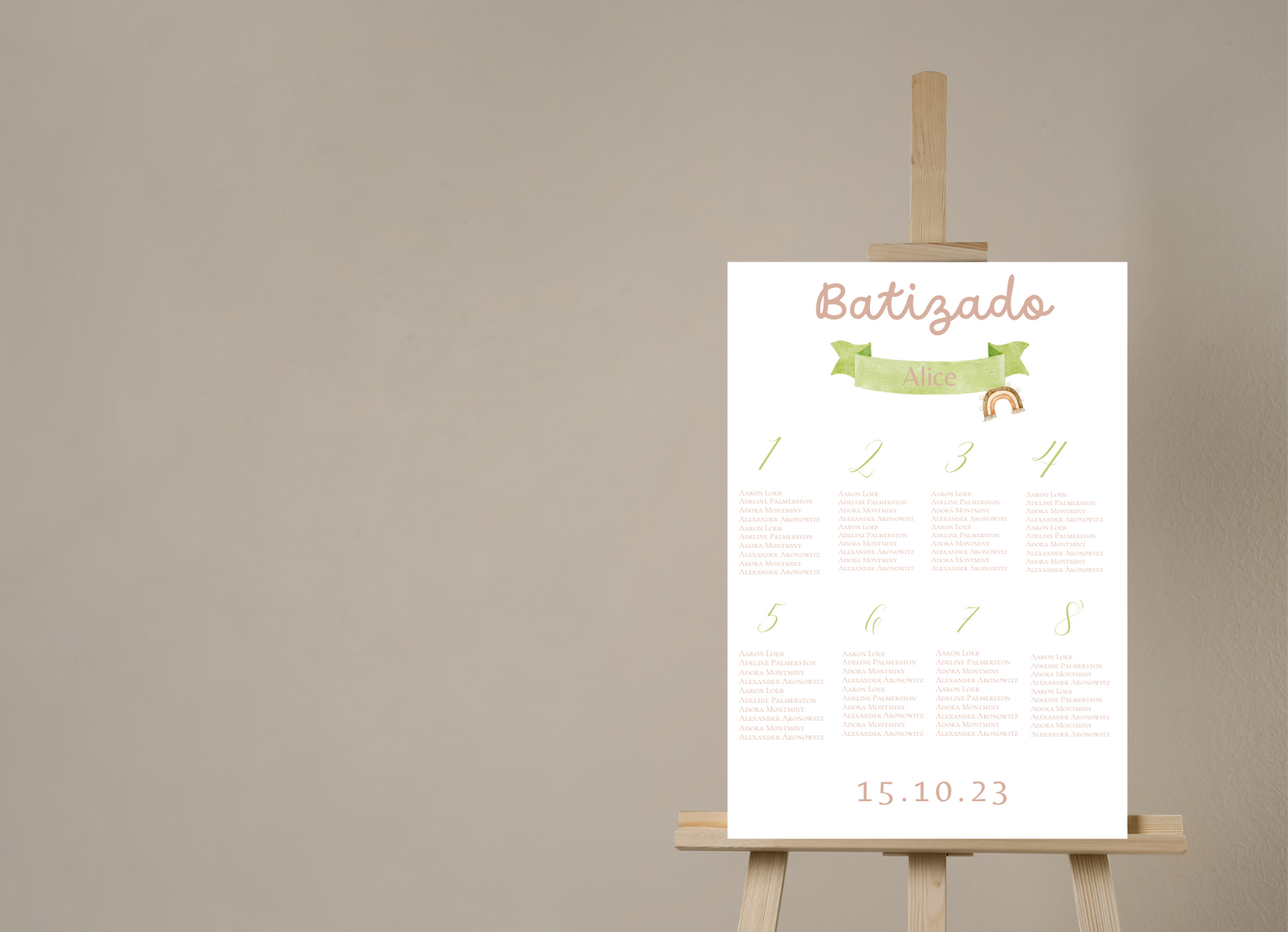 Placa de Lugares - Tema Vestido