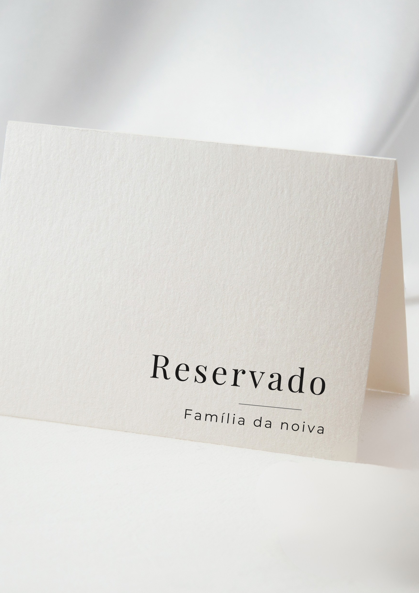 Etiqueta de Mesa - Tema Serifa