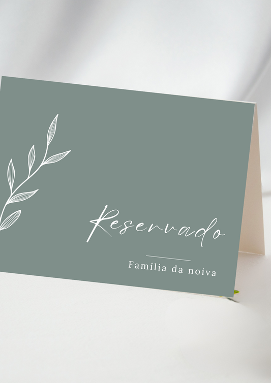 Etiqueta de Mesa - Tema Raminho